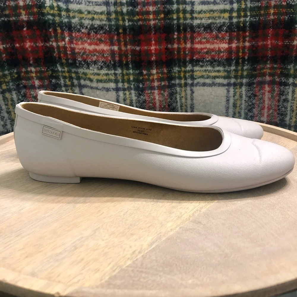 NWOB Hunter Original Tour Ballerina Flats Zinc Grey size 8